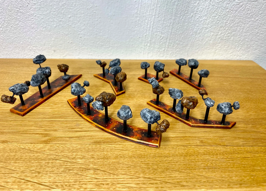 Star Wars Rebellion "WIDER FRONT LINES fan expansion" asteroid set