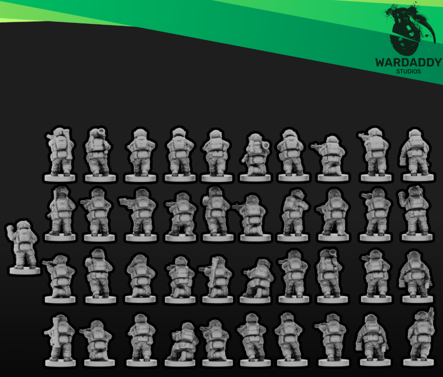 Modern Nato infantry collection (+10mm scale)