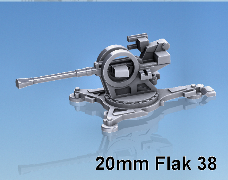 20mm Flak 38 gezogen