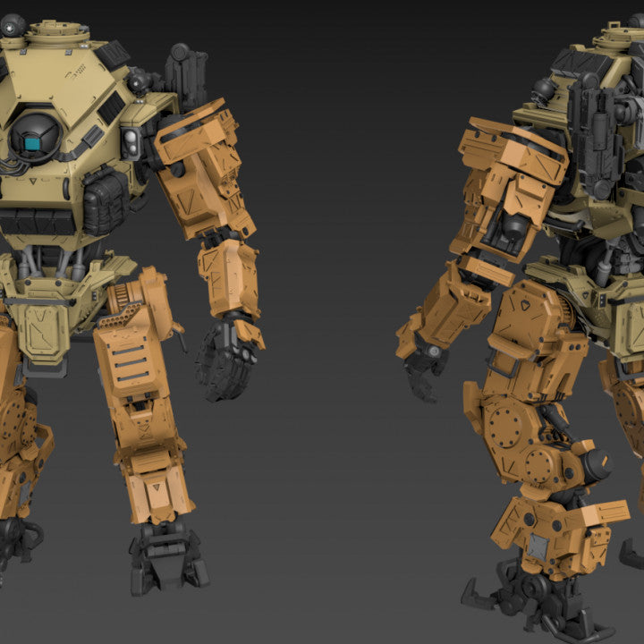 Big particle robot mech