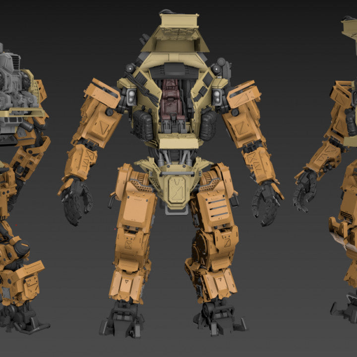 Big particle robot mech