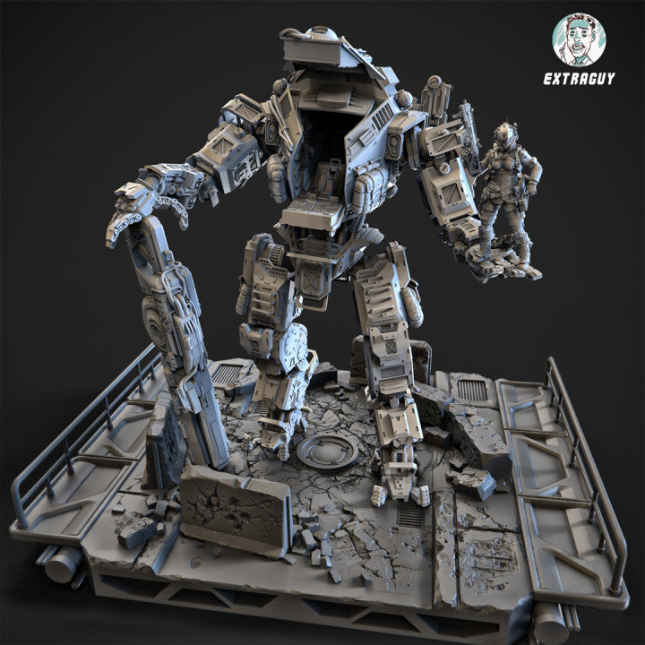 Big particle robot mech