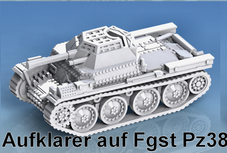 Aufklaler auf Fgst Pzkpfw 38 (t) - Reconocimiento con 2 cm Kw.K.38