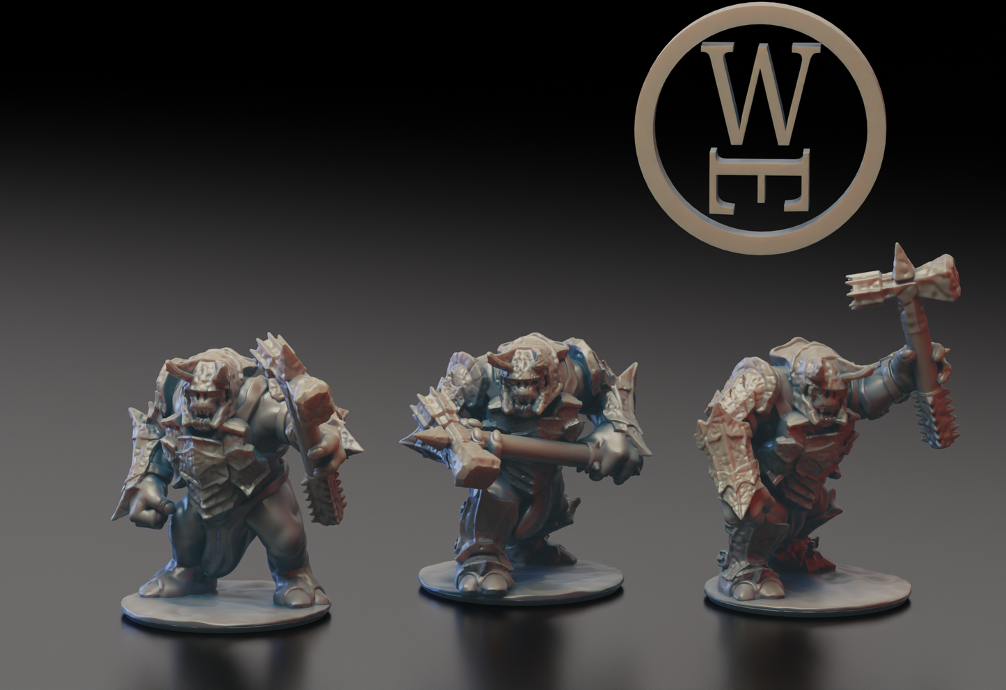 Morghei armored troll 10mm (Warmaster scale)