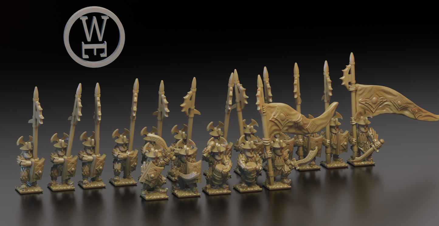 Morghei Eastern Dragon Mercenaries 10mm (Warmaster scale)