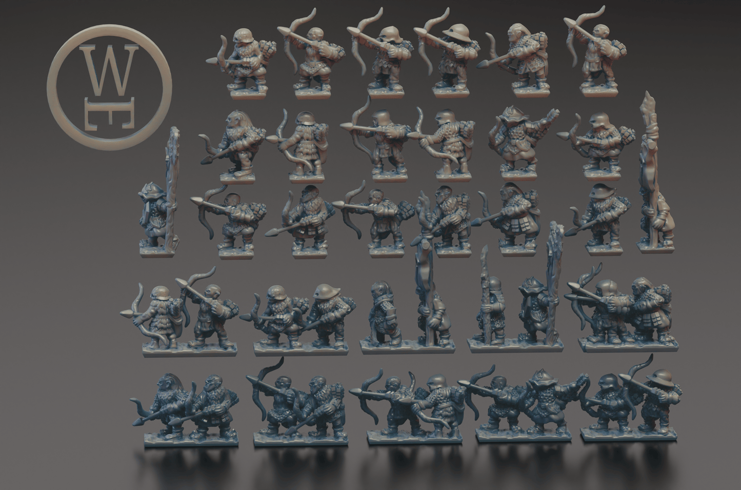 Morghei orc archers 10mm (Warmaster scale)