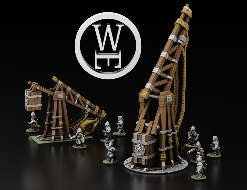 White Tree Trebuchet 10mm (Warmaster scale)