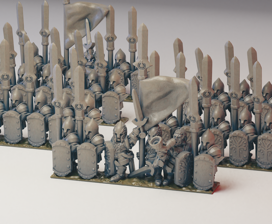 White Tree spearmen 10mm (Warmaster scale)