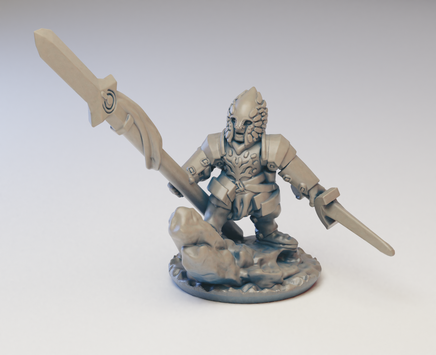 White Tree Spearman Hero 10mm (Warmaster scale)