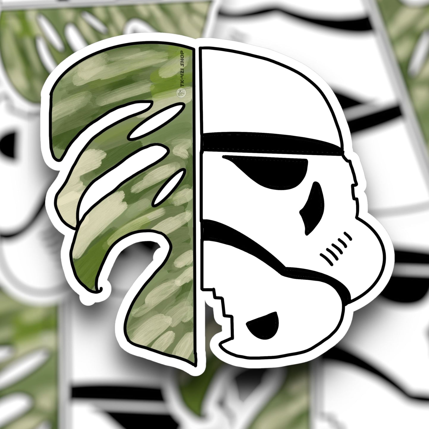 Star Wars themed plant or medical stickers