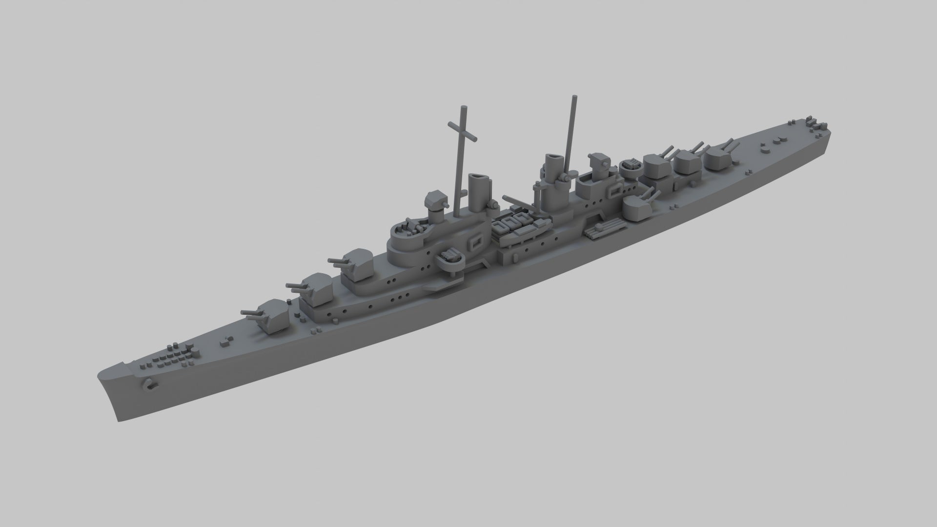 Atlanta class cruiser – 3D Miniature Vault